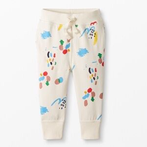 Hanna Andersson Cream Kids Casual Bottoms with Multicolor Print